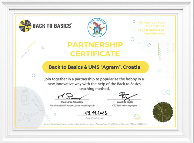 Certifikat UMS »Agram«